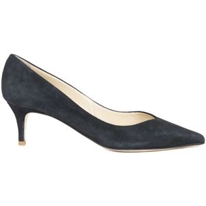 Douuod Woman, Puntige Neus Suède Stiletto Pumps Zwart, Dames, Maat:37 EU