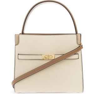 Tory Burch, Tassen, Dames, Beige, ONE Size, Leer, Schoudertas