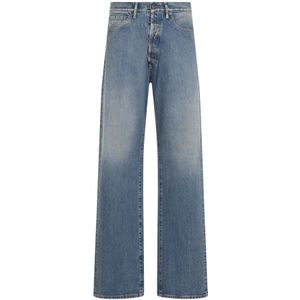 Maison Margiela, Jeans, Heren, Blauw, W33, Katoen, Blauwe Jeans Klassieke Stijl