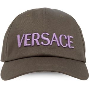 Versace, Accessoires, Heren, Grijs, 57 CM, Baseball cap