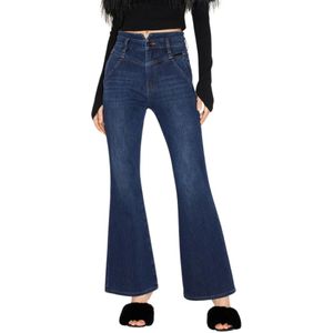 Miss Sixty, Jeans, Dames, Blauw, W27, Denim, Hoge Taille Uitlopende Cashmere Denim Jeans