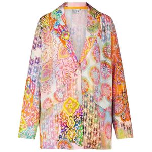 Emily Van den Bergh, Blouses & Shirts, Dames, Veelkleurig, XS, Kleurrijke Paisley Print Blazer