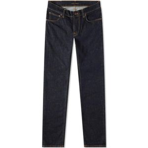 Nudie Jeans, Accessories Blauw, Heren, Maat:W30 L32