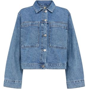 Soyaconcept, Casual en Moderne Spijkerjas Blauw, Dames, Maat:L