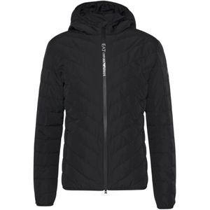 Emporio Armani Ea7, Jassen, Heren, Zwart, M, Polyester, Winter Jassen