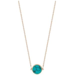 Ginette NY, Mini ooit schijf ketting Geel, Dames, Maat:ONE Size