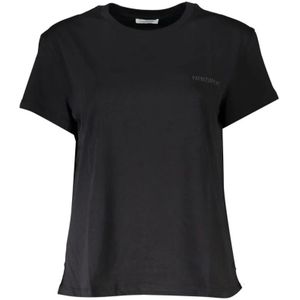 Patrizia Pepe, Tops, Dames, Zwart, M, Katoen, Chique Biologisch Katoenen T-shirt