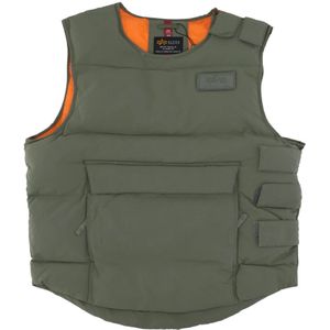 Alpha Industries, Jassen, Heren, Groen, L, Sage Green Protector Puffer Vest
