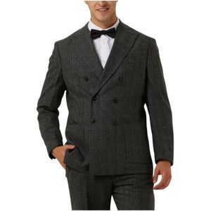 Selected Homme, Jassen, Heren, Grijs, S, Polyester, Grijze Comfortabele Moderne Heren Blazer