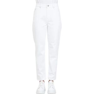 Armani Exchange, Jeans, Dames, Wit, W25, Katoen, Witte Boyfriend Cropped Jeans