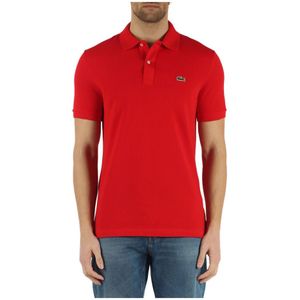 Lacoste, Tops Rood, Heren, Maat:XS