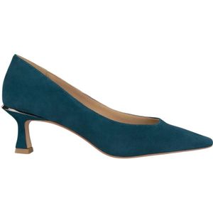 Alma EN Pena, Leren pumps met puntige neus Blauw, Dames, Maat:36 EU