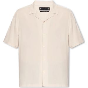 AllSaints, Overhemden, Heren, Beige, XL, Venice'losvallend overhemd