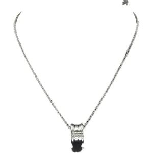 Bvlgari Vintage, Pre-owned, Dames, Grijs, ONE Size, Pre-owned White Gold necklaces