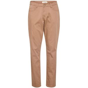 Cream, Broeken, Dames, Bruin, W26 L32, Straight-Leg Twill Pant - Coco Fit