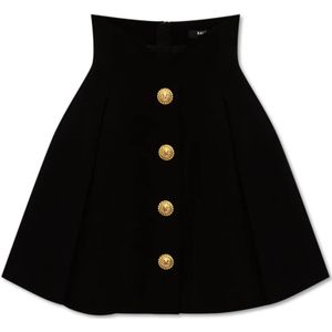 Balmain, Rokken, Dames, Zwart, S, Minirok