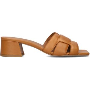 Lina Locchi, Schoenen, Dames, Bruin, 37 EU, Cognac Hakken Muiltjes