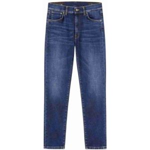 Dondup, Jeans, Dames, Blauw, W40, Denim, Slim-fit Jeans