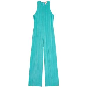Semicouture, Jumpsuits Blauw, Dames, Maat:S