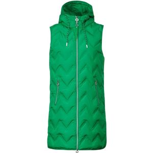 Street One, Lange vest met capuchon Groen, Dames, Maat:L