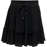 Only, Rokken, Dames, Zwart, XL, Life Short Skirt Zwart
