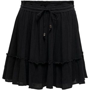 Only, Rokken, Dames, Zwart, XL, Life Short Skirt Zwart
