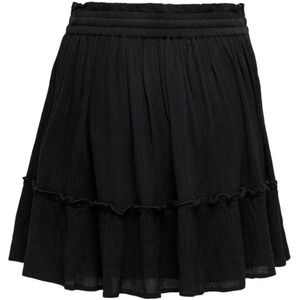 Only, Rokken, Dames, Zwart, S, Life Short Skirt Zwart