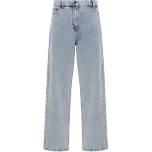 Magda Butrym, Jeans, Dames, Blauw, 2Xs, Denim, Blauwe Denim Loose Fit Jeans