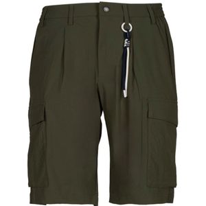 People of Shibuya, Korte broeken, Heren, Groen, XL, Groene Stretch Bermuda Shorts met Riem
