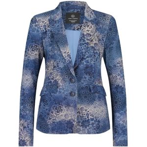 Jane Lushka, Jassen, Dames, Blauw, XL, Leer, Blazers