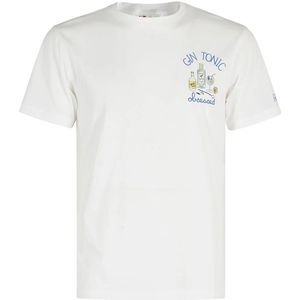 MC2 Saint Barth, Tops, Heren, Wit, S, Katoen, Klassiek Katoenen T-Shirt