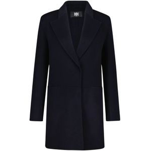 Riani, Single-Breasted Coats Blauw, Dames, Maat:L