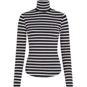 Tommy Hilfiger, Tops, Dames, Zwart, S, Gestreepte Truien