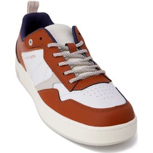 Calvin Klein Jeans, Schoenen, Heren, Bruin, 43 EU, Leer, Veterschoen Wandelsneakers