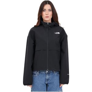 The North Face, Waterdichte jas met capuchon en logo Zwart, Dames, Maat:S