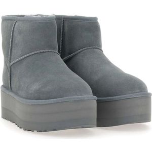 Ugg, Schoenen, Dames, Grijs, 40 EU, Leer, Grijze Laarzen