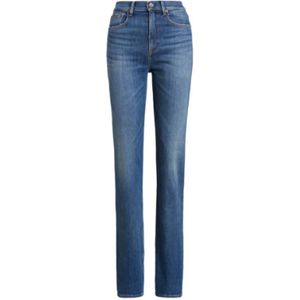 Polo Ralph Lauren, Jeans, Dames, Blauw, W30, Katoen, High-waisted Straight Leg Jeans