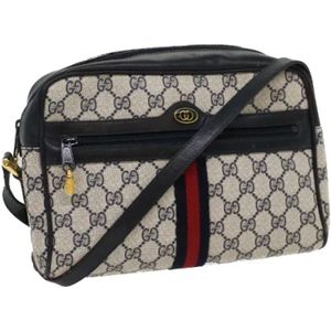 Gucci Vintage, Pre-owned Canvas gucci-bags Grijs, unisex, Maat:ONE Size