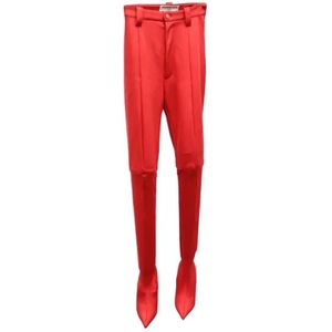 Balenciaga Vintage, Pre-owned, Dames, Rood, S, Pre-owned Fabric bottoms