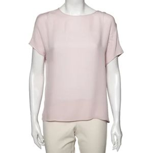 Armani Pre-owned, Pre-owned, Dames, Roze, M, Katoen, Pre-owned Cotton tops