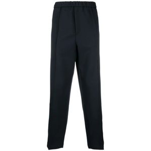 Jil Sander, Broeken, Heren, Zwart, S, Slim Fit Broek voor Mannen