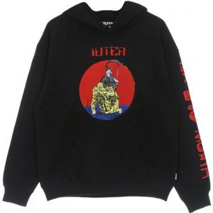 Iuter, Sweatshirts & Hoodies, Heren, Zwart, S, lichtgewicht demon hoodie