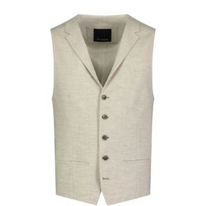 ROY Robson, Elegant Beige Gilet Beige, Heren, Maat:S