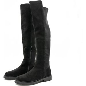 Carmens, Schoenen, Dames, Zwart, 36 EU, Suède, Zwarte Stretch Damesschoenen Aw 24