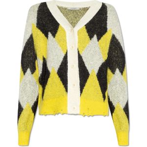 AllSaints, Truien, Dames, Geel, S, Wol, Hove argyle cardigan