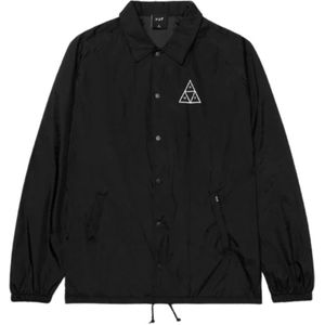 Huf, Alledaagse t-Overhemd Zwart, Heren, Maat:XL