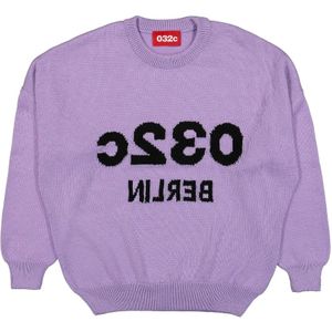 032c, Truien, Heren, Paars, S, Wol, Merino Wool Selfie Sweater