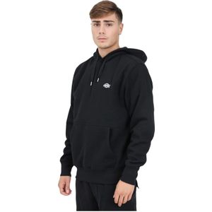 Dickies, Sweatshirts & Hoodies, Heren, Zwart, M, Katoen, Zwarte Hoodie Trui Summerdale Stijl