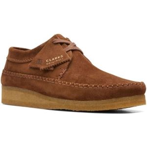 Clarks, Schoenen, Heren, Bruin, 41 1/2 EU, schoenen originelen wever cola suede