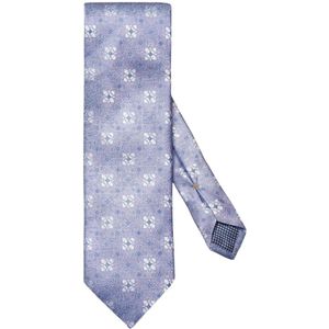 Eton, Accessoires, Heren, Blauw, ONE Size, Bloemen zijden lichtblauwe stropdas
